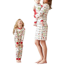 Load image into Gallery viewer, Family Christmas Pajama Family Matching Clothes Mummy Dress Daughter Clothes Set Newborn Baby Romper