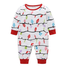 Load image into Gallery viewer, Family Christmas Pajama Family Matching Clothes Mummy Dress Daughter Clothes Set Newborn Baby Romper