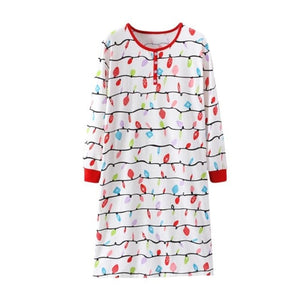 Family Christmas Pajama Family Matching Clothes Mummy Dress Daughter Clothes Set Newborn Baby Romper