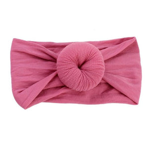 Cute Baby Girls Nylon Ball Headband Casual Children Kid Soft Solid Hairband Newborn Baby Photography Accessories