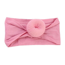 Load image into Gallery viewer, Cute Baby Girls Nylon Ball Headband Casual Children Kid Soft Solid Hairband Newborn Baby Photography Accessories