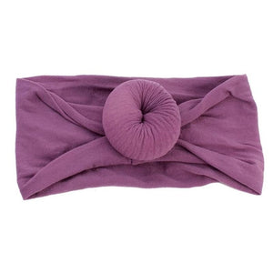 Cute Baby Girls Nylon Ball Headband Casual Children Kid Soft Solid Hairband Newborn Baby Photography Accessories