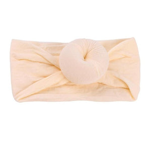 Cute Baby Girls Nylon Ball Headband Casual Children Kid Soft Solid Hairband Newborn Baby Photography Accessories