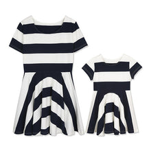 Load image into Gallery viewer, Bear Leader Dress 2018 Spring Family Matching Outfits Mother And Daughter Striped dress Short Sleeve Family Matching Clothes