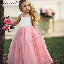 Load image into Gallery viewer, Bear Leader Girls Dresses Sleeveless Sling Pink Tutu Dress Bandage Girl Gauze  kids dresses for girls  Princess Dress Girls