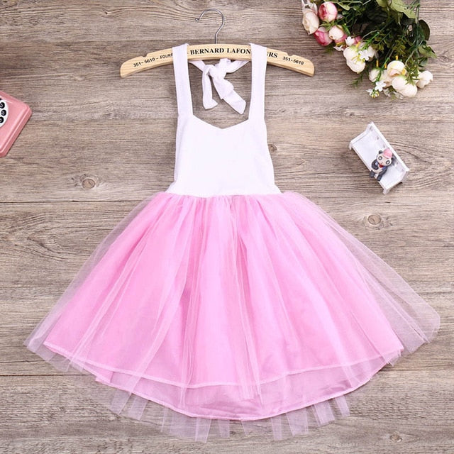 Bear Leader Girls Dresses Sleeveless Sling Pink Tutu Dress Bandage Girl Gauze  kids dresses for girls  Princess Dress Girls