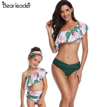 Load image into Gallery viewer, Bear Leader mother and daughter swimsuit mommy and me swimwear family matching clothes outfits look mom  baby dresses clothing