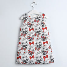 Load image into Gallery viewer, Bear Leader Girls Dress Summer Style Floral Printing Clothes Sleeveless Red Round Collar Design for Girls Princess Dress 3-8Y