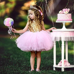 Bear Leader Girls Dresses Kids Princess Dress O-neck Ball Gown Sleeveless Kids Clothes Open Back Toddler Girls Children Suit