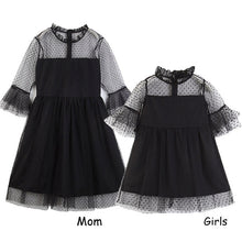 Load image into Gallery viewer, Bear Leader 2019 New Spring&amp;Autumn Style Family Matching Outfits Mother And Daughter Fall Full Black Striped Dress Free Shipping